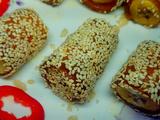 黄粑香蕉芝麻卷的做法[图]