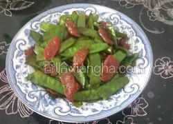荷兰豆烧香肠