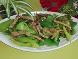 干煸肉丝炒双椒