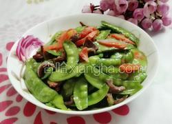 鸡胗炒荷兰豆