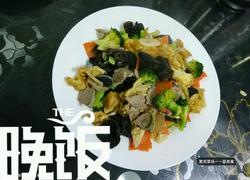 鸡蛋牛肉西兰花木耳
