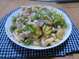 白玉菇青椒炒鸡蛋