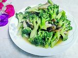鲜冬菇炒西兰花