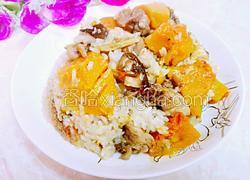 南瓜冬菇鸡肉饭