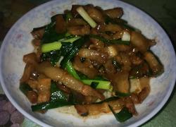 蒜苗炒三层肉