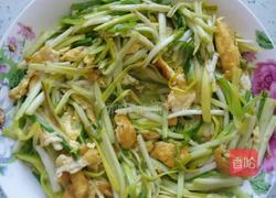 蒜苗炒鸡蛋的做法图解5