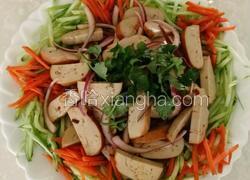 凉拌素鸡豆腐（五彩斑斓）
