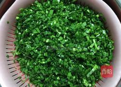 韭菜笋丁豆干肉饼的做法图解2