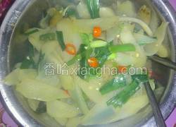 菜头炒蒜苗