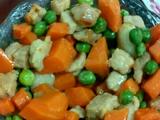 宝宝菜豌豆胡罗卜炒肉的做法[图]
