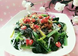 菠菜拌粉丝