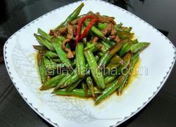 豆角炒肉丝