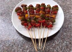 色彩鸡肉串