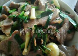 青蒜炒肉片