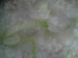 青菜瘦肉粥