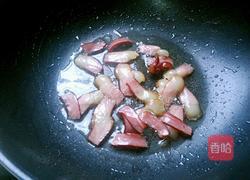 荷兰豆炒腊肉的做法图解3