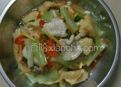 西芹炒干豆腐
