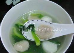菜心丸子汤