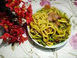 牛肉炒乌冬面