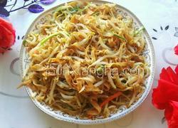 绿豆芽爆炒干豆腐
