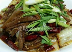 黄白菜醋烧羊肉