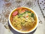 香辣菠菜方便面