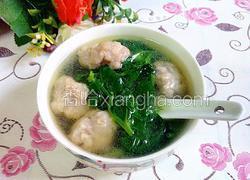 豆苗肉丸汤