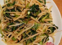 凉拌菠菜土豆丝