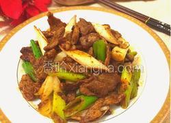 大葱炒孜然羊肉
