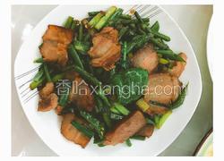 农家腊肉炒蒜苔