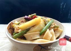 豆角土豆焖乌冬面（宽面）的做法图解12
