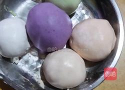 彩色汤圆的做法图解2
