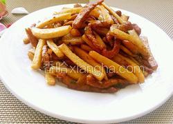 杏鲍菇炒肉丝