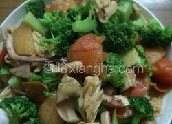 鱿鱼炒西兰花番茄