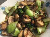 油菜炒口蘑
