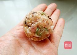 香菇糯米珍珠丸子的做法图解10