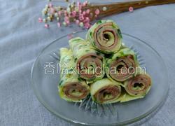 韭菜鸡蛋火腿卷饼
