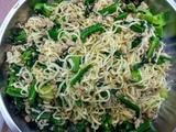 芥兰肉沫炒面的做法[图]