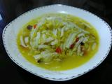 白菜炒鸡腿菇