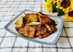 青蒜烧脆皮豆腐