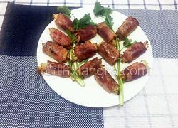 培根金针菇卷