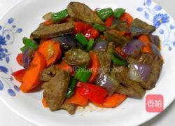 鲜蔬炒猪肝的做法图解9
