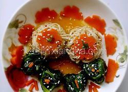 金针绘翠（凉拌金针菇菠菜)