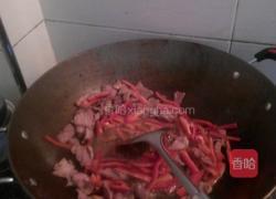 猪肉炒金针菇的做法图解3