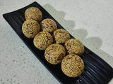 豆沙紫薯麻球