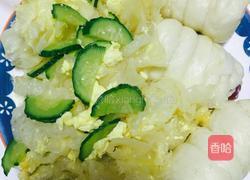 翡翠黄金耳（银耳鸡蛋黄瓜）的做法图解4
