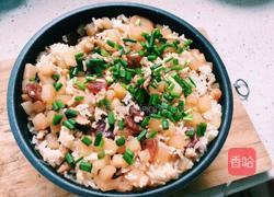 瑶柱腊肠瘦肉香菇萝卜饭的做法图解8
