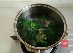 西兰花蒸肉圆的做法图解6
