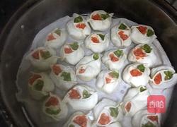 胡萝卜青椒鸡蛋蒸饺的做法图解5