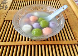 花生芝麻馅彩色汤圆